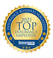 2021 Top Insurance Employer Award Badge