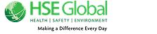 HSE Global logo emphasizing health, safety, and environment.