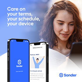 User engaging with the Sonder app on devices.